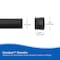 Kenney Mfg Twist & Fit No Tools Spring Tension Shower Curtain Rod, 42-72in, Black KN609L/5V1 - alternate 10